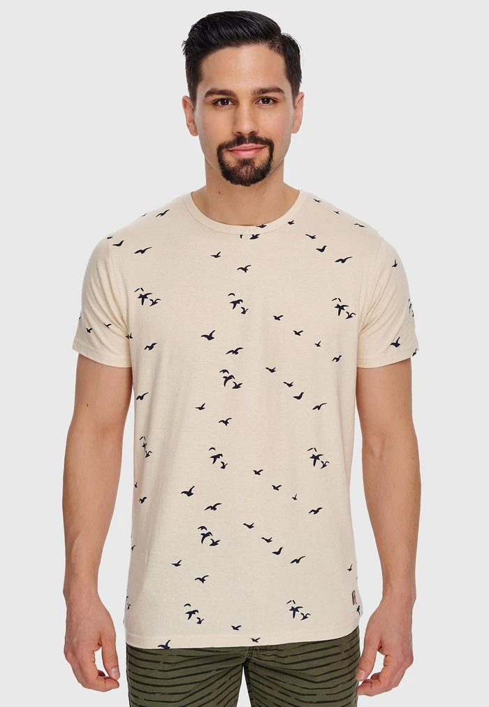 MCFARLAND - T-shirt imprimé - ecru mix INDICODE JEANS MCFARLAND - T-shirt Imprimé - Ecru Mix -INDICODE Ventes 975ae78206ba437ebaf88562f500d612