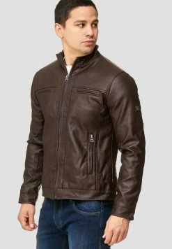 INDICODE JEANS BROOK - Veste En Similicuir - Dark Brown