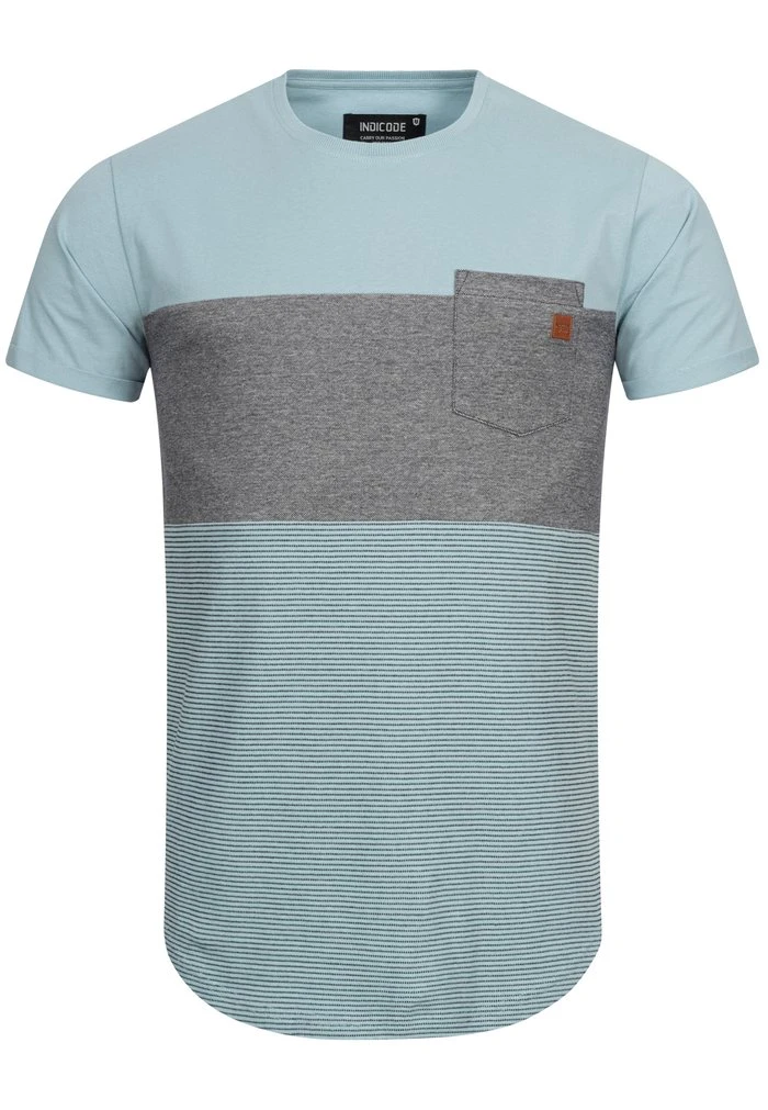 PORTER - T-shirt imprimé - blue wave INDICODE JEANS PORTER - T-shirt Imprimé - Blue Wave -INDICODE Ventes 98544cfde65d4fd1b1b3efecbff39bbd