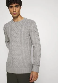 INDICODE JEANS BELINSKI - Pullover - Mottled Light Grey -INDICODE Ventes 985e24ddafd047bd9700c6c5fac9c4d1