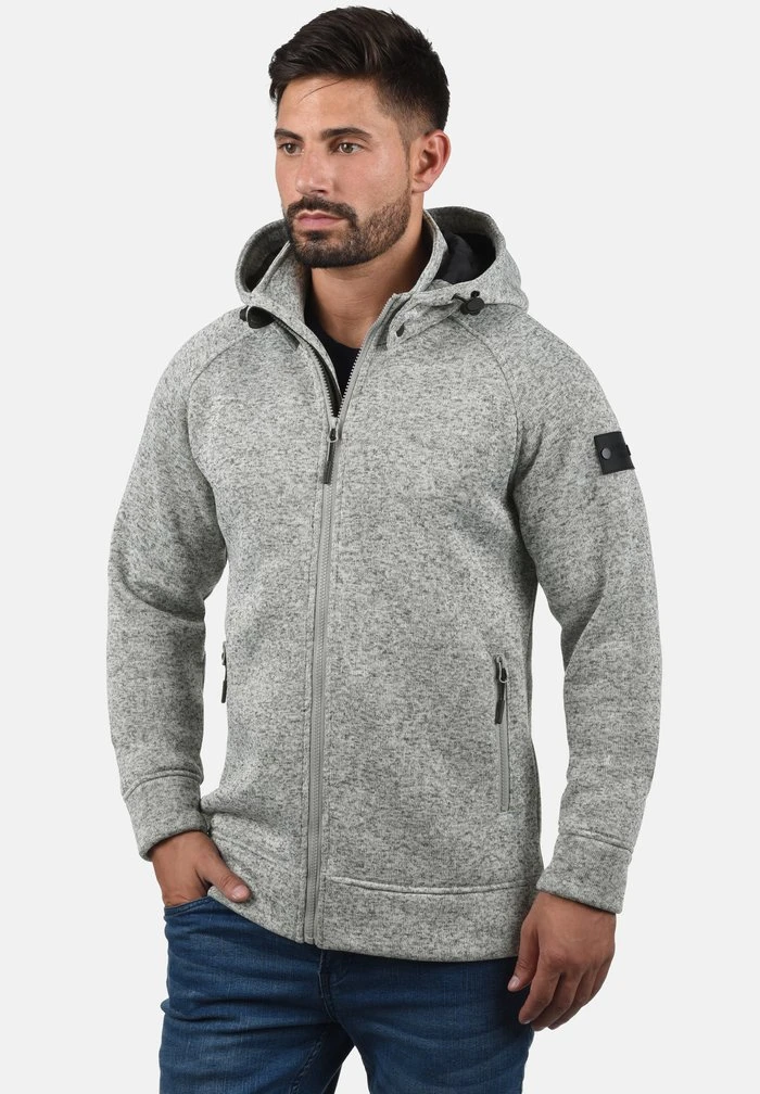 IDCHILLINGWORTH - Sweat à capuche zippé - light gray INDICODE JEANS IDCHILLINGWORTH - Sweat à Capuche Zippé - Light Gray -INDICODE Ventes 9bb1bfc8afad46beb033558aea53f372