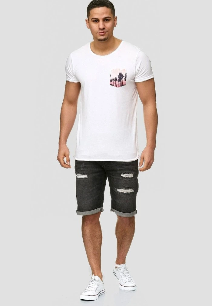 CUBA CADEN - Short en jean - black INDICODE JEANS CUBA CADEN - Short En Jean - Black -INDICODE Ventes 9be81eab7abd4d4384d7f05762dfb616