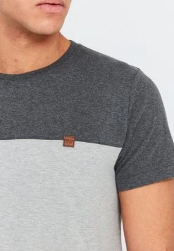 INDICODE JEANS IDREMMOND - T-shirt Basique - Light Grey Mix -INDICODE Ventes 9ec3d9fdab5549728c4e55c638281e99