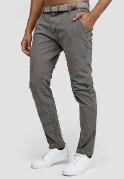 INDICODE JEANS Chino - Grey -INDICODE Ventes 9f3efc7cee4c41ed86605d2f5795fd3f