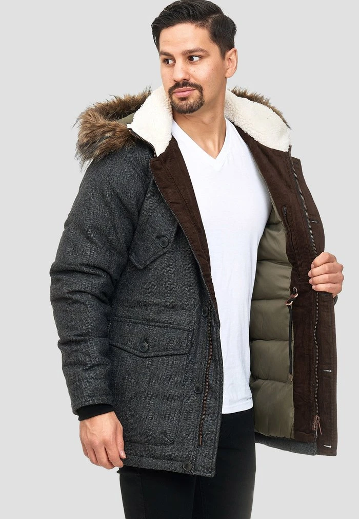 BAYNES - Veste d'hiver - salt/pepper INDICODE JEANS BAYNES - Veste D'hiver - Salt/pepper -INDICODE Ventes 9f67d3d918c240c6b5d4f0ffd597c55f