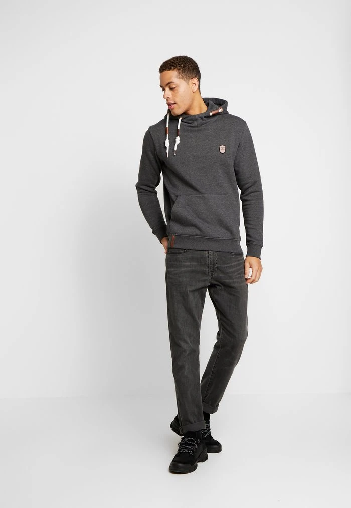 NEVILLY - Sweat à capuche - charcoal mix INDICODE JEANS NEVILLY - Sweat à Capuche - Charcoal Mix -INDICODE Ventes a0fbcb78859947e1aba7f92b271ea5df