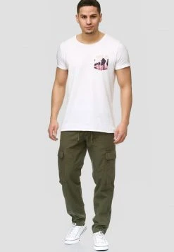 INDICODE JEANS Pantalon Cargo - Army