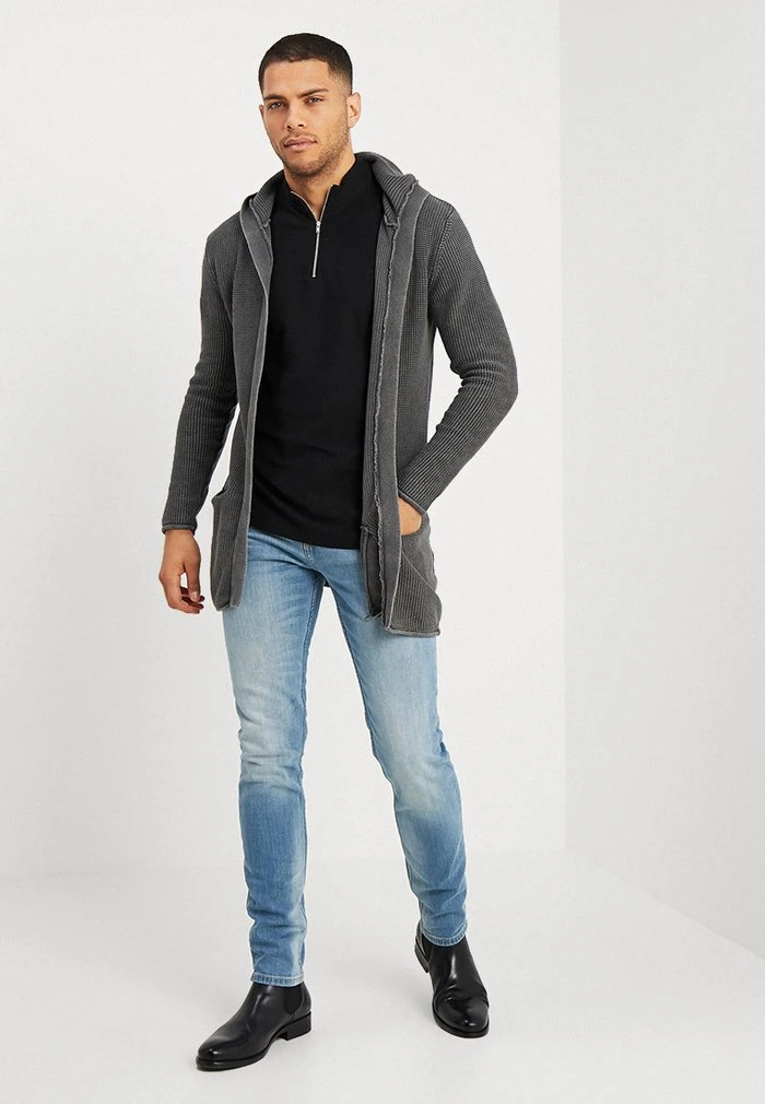 GRAHAM - Gilet - raven INDICODE JEANS GRAHAM - Gilet - Raven -INDICODE Ventes a6589acc6d734d35b14ebf0a2a178f68
