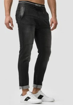 INDICODE JEANS FABRIZIO - Jean Slim - Vintage Black -INDICODE Ventes a7161ae93fbe43cfa0272f77816b56b7