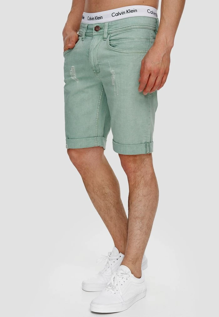 Short en jean - granite green INDICODE JEANS Short En Jean - Granite Green -INDICODE Ventes aa8161a03b9a47c583267ee8e01a1936