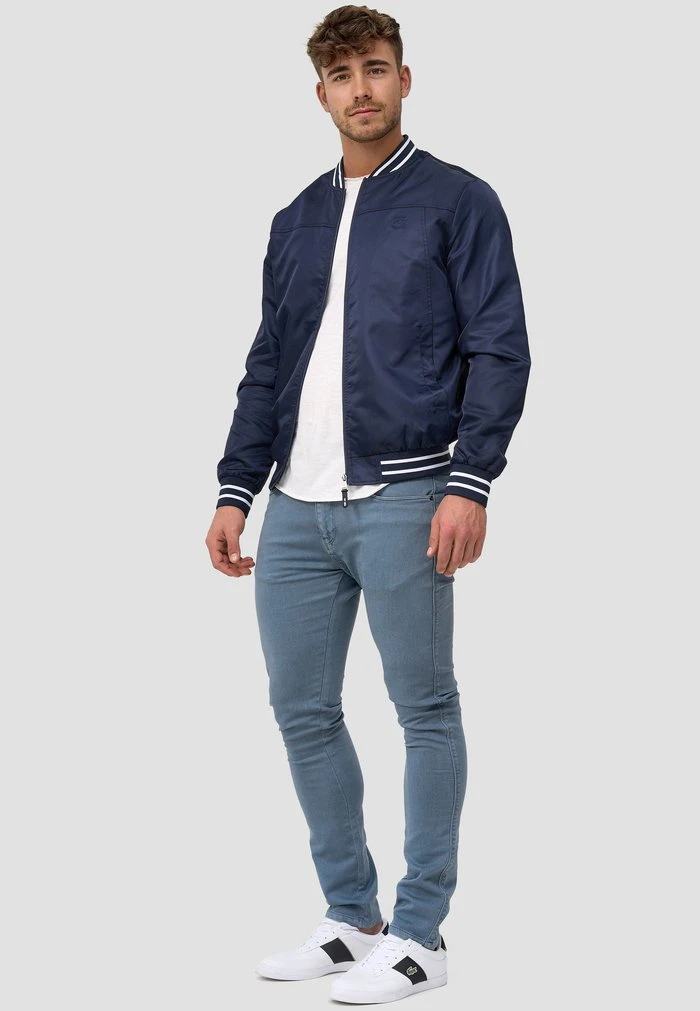 MANOS - Blouson Bomber - navy INDICODE JEANS MANOS - Blouson Bomber - Navy -INDICODE Ventes ab38a70f3cf346f6bd1fed61b6dc75ae
