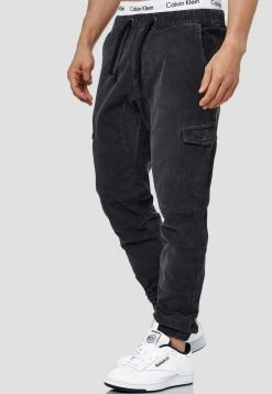 INDICODE JEANS Walker - Pantalon Cargo - Black