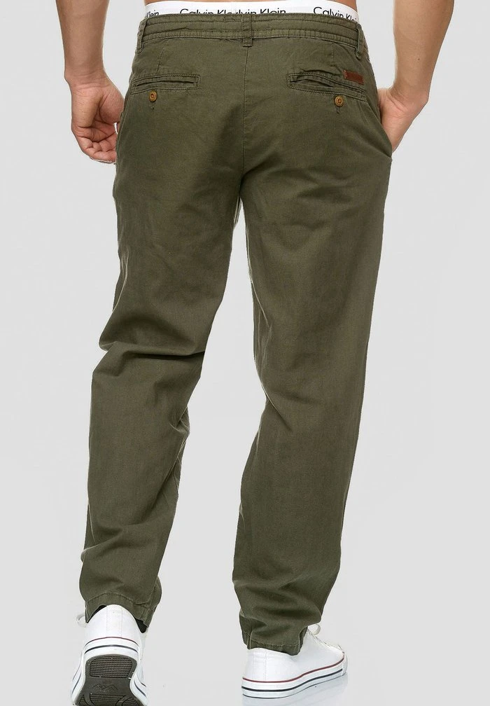 INDICODE JEANS BOULWARE - Pantalon Classique - Army 3 INDICODE JEANS BOULWARE - Pantalon Classique - Army – Image 3
