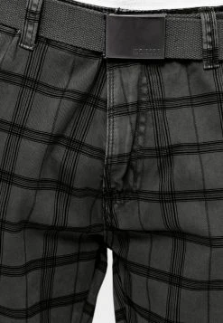 INDICODE JEANS BLIXT - Short - Raven Check -INDICODE Ventes aff1cb8a22c7460da1f7fcc97102233a