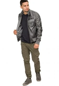 INDICODE JEANS INCO - Veste En Similicuir - Grau