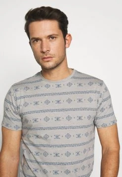 INDICODE JEANS CANNES - T-shirt Imprimé - Grey -INDICODE Ventes b20ccd49aff34287a9e9744875ea1fac