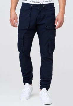 INDICODE JEANS Pantalon Cargo - Navy