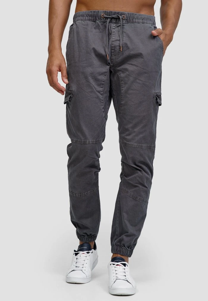 INDICODE JEANS Pantalon Cargo - Pewter 1 INDICODE JEANS Pantalon Cargo - Pewter