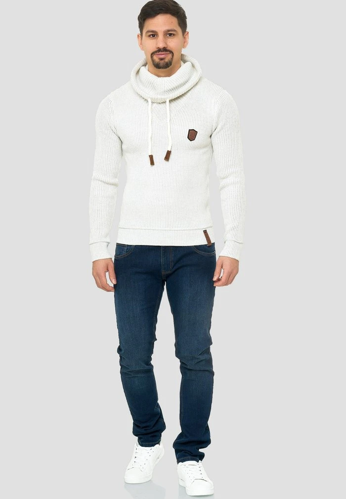 KESHAWN - Pullover - weiss INDICODE JEANS KESHAWN - Pullover - Weiss -INDICODE Ventes b380f0f319b048e78e3aff0f96c3307a