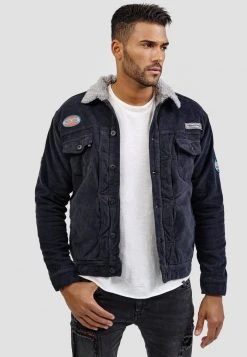 INDICODE JEANS BEARD - Veste En Jean - Black