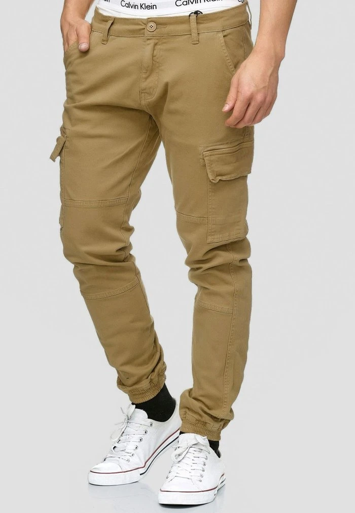 AUGUST - Pantalon cargo - camel INDICODE JEANS AUGUST - Pantalon Cargo - Camel -INDICODE Ventes b719a9ed360f454d87a3581caca84ab8