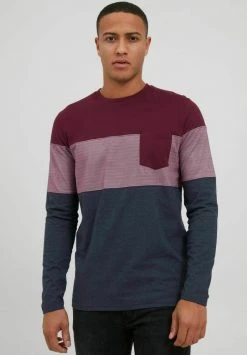 INDICODE JEANS IDAMADEO - T-shirt à Manches Longues - Zinfandel