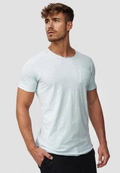 INDICODE JEANS WILBUR - T-shirt Imprimé - Light Blue -INDICODE Ventes be6b03f076de44d0aeafd4dceb835598