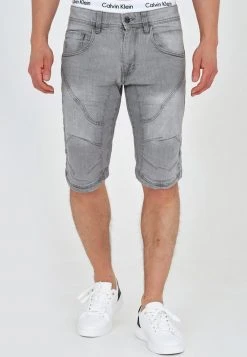 INDICODE JEANS LEON - Short En Jean - Lt Grey