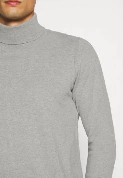 INDICODE JEANS BURNS - Pullover - Mottled Light Grey -INDICODE Ventes c0aef5874e9e4fc18a28332ddb860f04