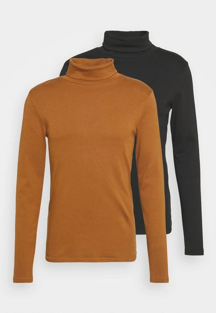 ACOSTEEN ROLLI 2 PACK - T-shirt à manches longues - rubber/black INDICODE JEANS ACOSTEEN ROLLI 2 PACK - T-shirt à Manches Longues - Rubber/black -INDICODE Ventes c3826d2e7397477e934857d7444974de