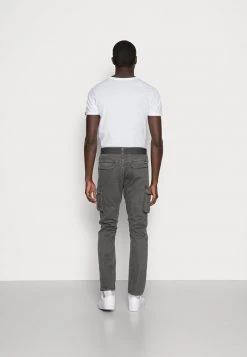 INDICODE JEANS WILLIAM - Pantalon Cargo - Raven -INDICODE Ventes c68b0651f11141588a31138c0bc7bac0
