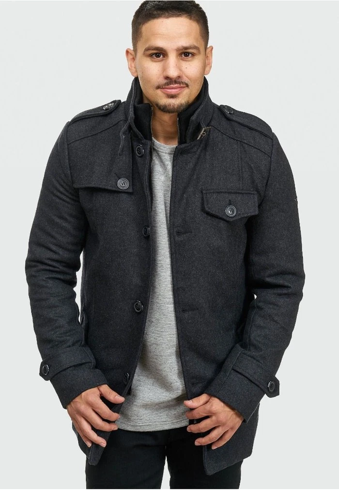 BRANDAN - Manteau court - anthracite INDICODE JEANS BRANDAN - Manteau Court - Anthracite -INDICODE Ventes c709ed13bbc4418b8757a0b38d01bb1a