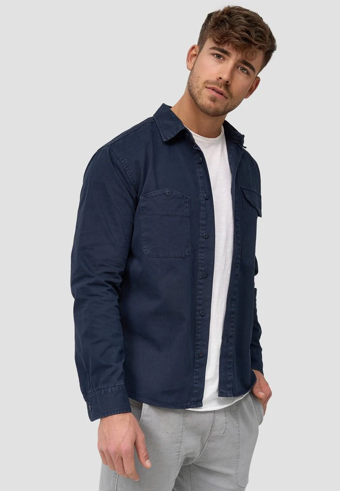 LANGARM - Chemise - navy INDICODE JEANS LANGARM - Chemise - Navy -INDICODE Ventes c83cc6e4d7a44936a184f6ba2e1f3898