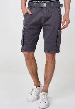 INDICODE JEANS BLIXT - Short - Iron
