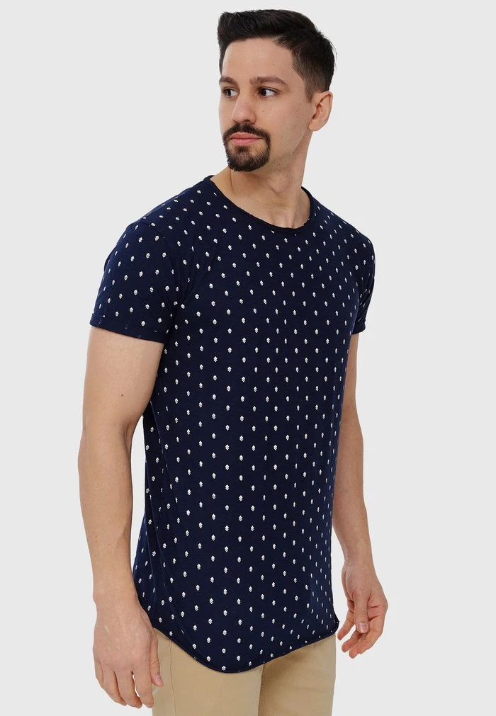 T-shirt imprimé - navy INDICODE JEANS T-shirt Imprimé - Navy -INDICODE Ventes cc53a7dd53714f4b9a795820a59741fb