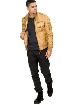 INDICODE JEANS INCO - Veste En Similicuir - Beige