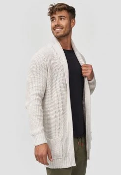 INDICODE JEANS ANAHEIM - Gilet - Ecru Mix