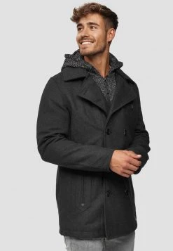 INDICODE JEANS Manteau Court - Anthracite -INDICODE Ventes cfdce2cd130a4e5cb7f0f94c10233f4e