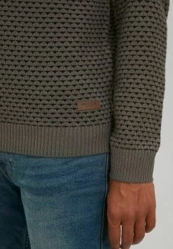 INDICODE JEANS IDCOPPLER - Pullover - Pewter -INDICODE Ventes d23c2d9ca742413eb5e63844ebaf9c13