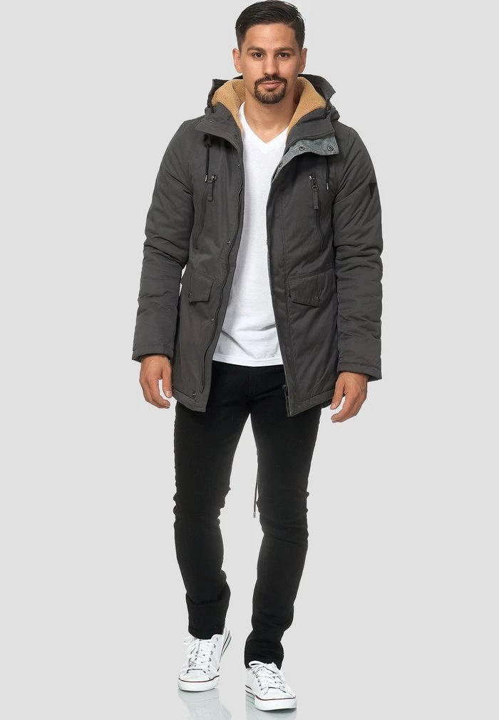 INDICODE JEANS Parka - Gray 2 INDICODE JEANS Parka - Gray – Image 2