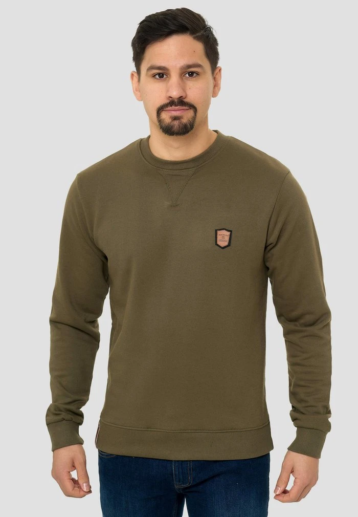 BEECHEN - Sweatshirt - army INDICODE JEANS BEECHEN - Sweatshirt - Army -INDICODE Ventes d6d24e54afd64f4ab4dcd630b5339650