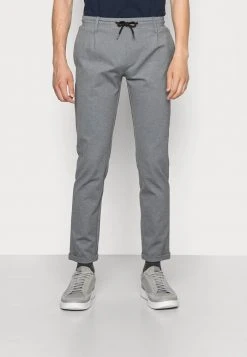 INDICODE JEANS EBERLEIN WITH ROLLED UP - Pantalon Classique - Grey Mix