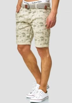 INDICODE JEANS LILESTONE - Short - Light Grey