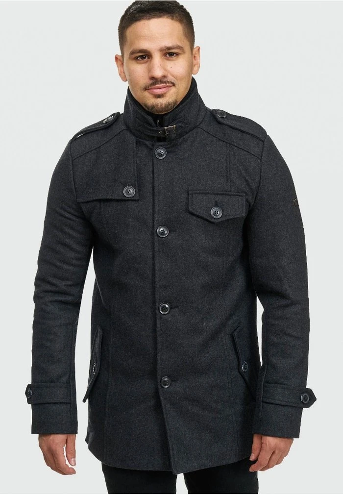 BRANDAN - Manteau court - anthracite INDICODE JEANS BRANDAN - Manteau Court - Anthracite -INDICODE Ventes dbe3ac2d1c4c4476b46f286a10daeefe