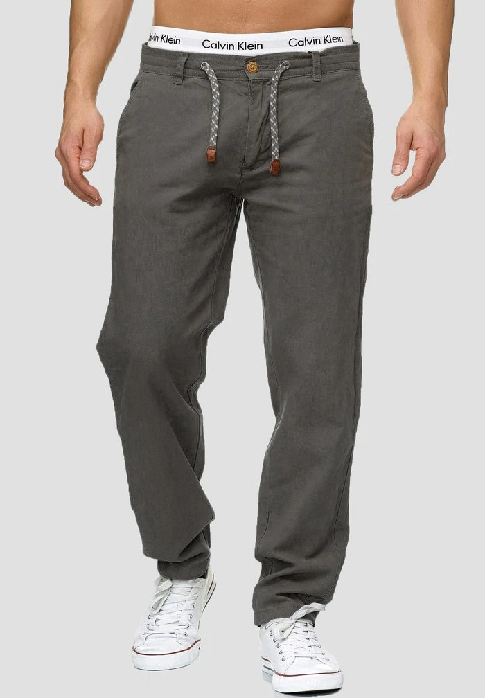 INDICODE JEANS BOULWARE - Pantalon Classique - Iron 1 INDICODE JEANS BOULWARE - Pantalon Classique - Iron