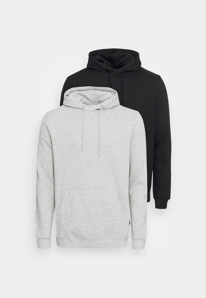 HALE 2 PACK - Sweatshirt - grey/black INDICODE JEANS HALE 2 PACK - Sweatshirt - Grey/black -INDICODE Ventes dd99998264b04069b77a659a1406f722