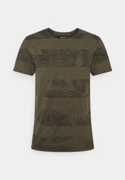 INDICODE JEANS ALLEN - T-shirt Imprimé - Army