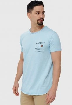 INDICODE JEANS MORAN - T-shirt Imprimé - Blue Wave -INDICODE Ventes e3d890dff1554f46862172ea03e8cb67