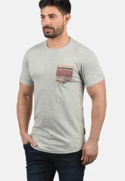 INDICODE JEANS IDPAXTON - T-shirt Imprimé - Light Grey