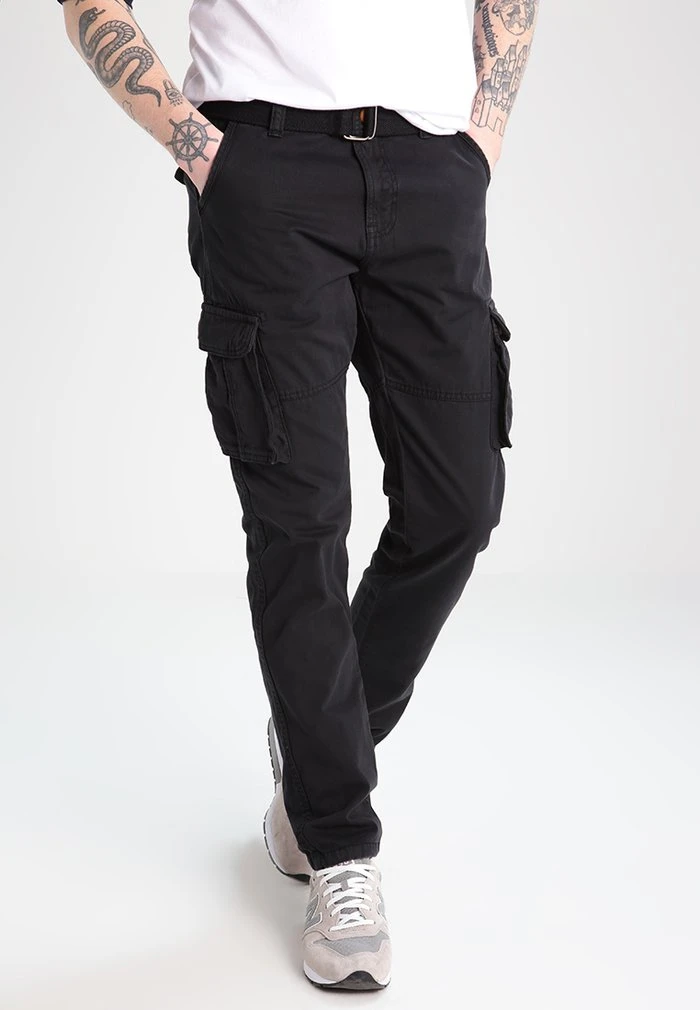 WILLIAM - Pantalon cargo - black INDICODE JEANS WILLIAM - Pantalon Cargo - Black -INDICODE Ventes e4e55cb5d368412592c6b6a3acd38121